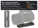 Vixen 145mm Dovetail Bar/Plate for Astrodymium Ring System